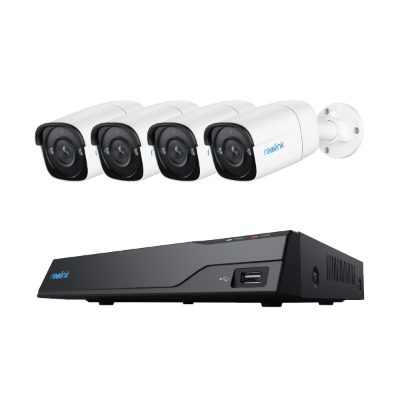 Super HD Security Camera System, NVS8-5MB4, Bullet, 5/4 MP, f=4.0mm fixed; F=2.0, Power over Ethernet (PoE), IP67, H.265, Micro SD, Max. 256GB