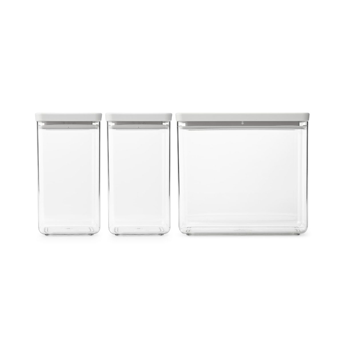 BRABANTIA uzglabāšanas kārbu komplekts Tasty+, 3 gab., Light Grey