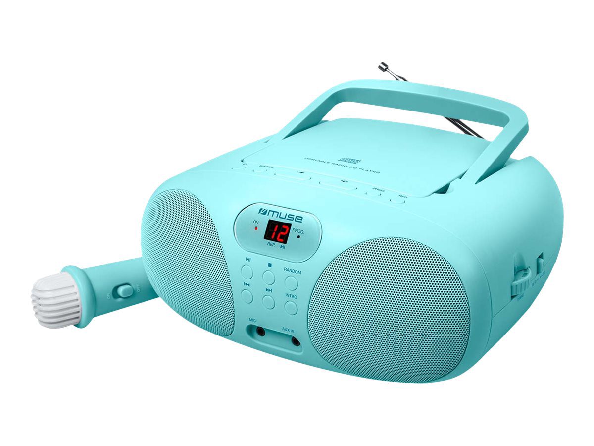 Portable Sing-A-Long Radio CD Player, MD-203 KB, AUX in, CD player, FM radio