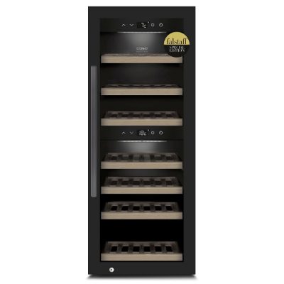 Smart Wine Cooler, WineExclusive 38, Energy efficiency class G, Showcase, Free standing, Bottles capacity 38 bottles, Cooling type Compressor technology, Black