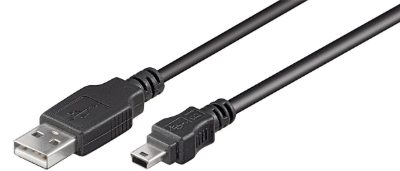 USB 2.0 Hi-Speed cable, 50768, USB-A to mini-USB USB 2.0 male (type A), USB 2.0 mini male (type B, 5-pin)