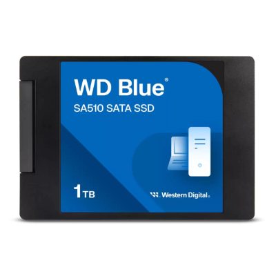 SSD, SANDISK, Blue SA510, POWERED BY SANDISK, 1000 GB, Serial ATA III, Write speed 520 MB/s, Read speed 560 MB/s, 2.5", 400xTBW rating, MTBF 17500000 h, WDS100T3B0A