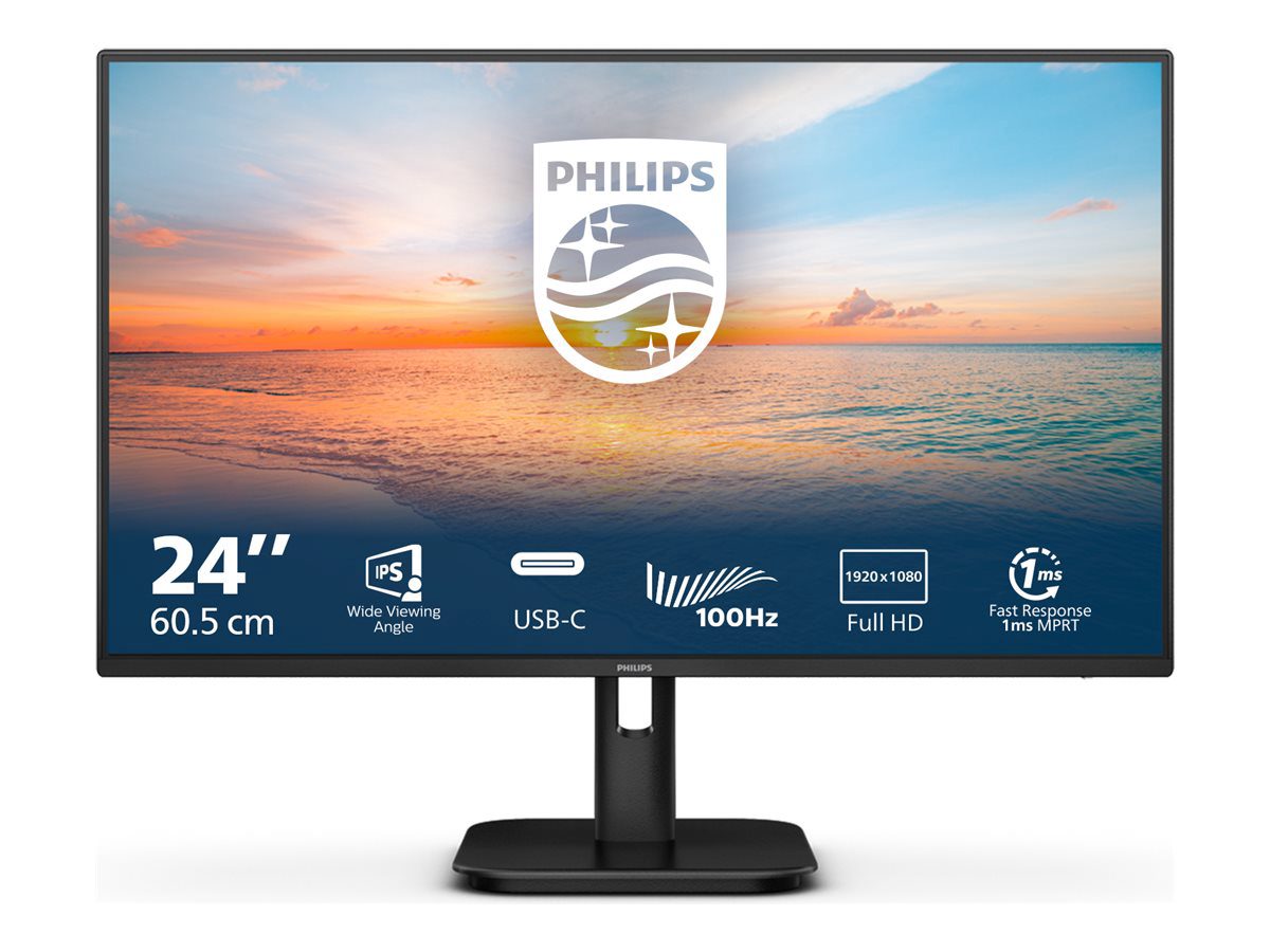 24E1N1300A/00, 24 ", IPS, 16:9, 100 Hz, 4 ms, 1920 x 1080 pixels, 250 cd/m², HDMI ports quantity 1