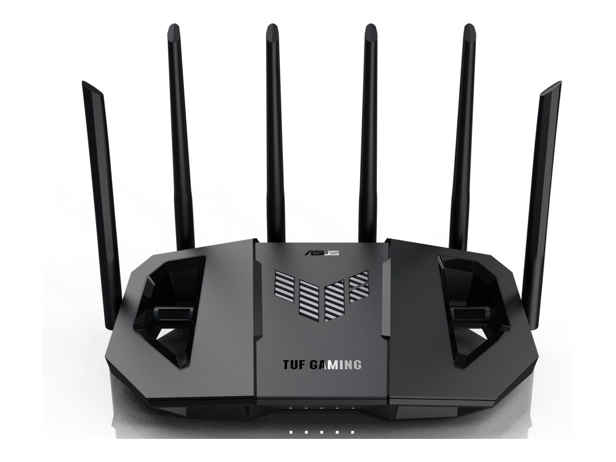 Dual Band WiFi 7 Extendable Gaming Router, TUF Gaming BE6500, 802.11be, 6500 Mbit/s, Ethernet LAN (RJ-45) ports 4, Mesh Support Yes, MU-MiMO Yes, Antenna type External fixed, 1