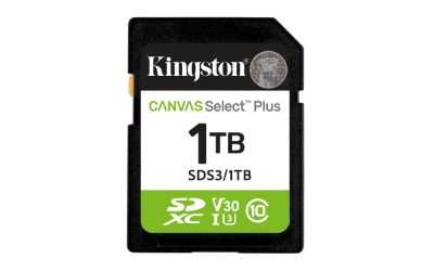 Kingston Canvas Select Plus, 1000 GB, SD, Flash memory class Class 10, UHS-I, U1/U3, Video Class 10/30