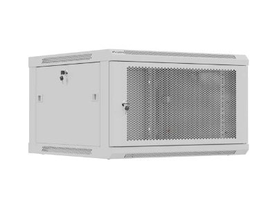 Lanberg Wall mounted installation cabinet 19" 9U 600X600, WF01-6606-23S, Grey
