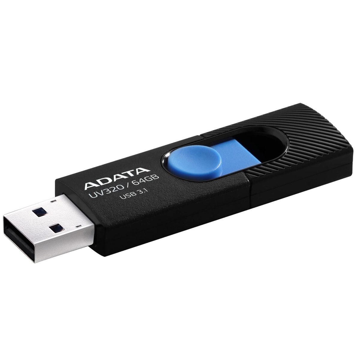 USB Flash Drive, UV320, 64 GB, USB Type-A, Black/Blue