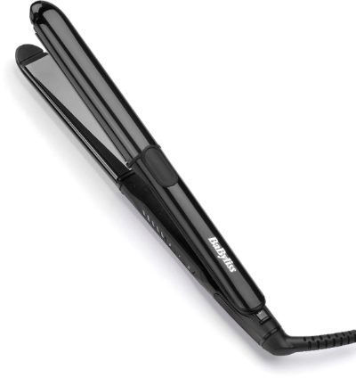 BaByliss Straight & Curl Titanium profesionālais matu taisnotājs, melns