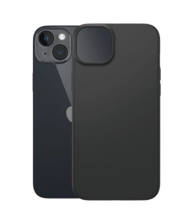 Biodegradable Case, Back protection, Apple, iPhone 14 Plus, Bio-based plastic, Black, Wireless charging compatible; Military Grade Standard; 100% compostable