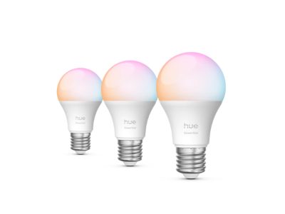 Philips Hue E WCA 806 A60 3P EU, E27, 8 W, 16 million colours, White and colour light, Bluetooth and Zigbee