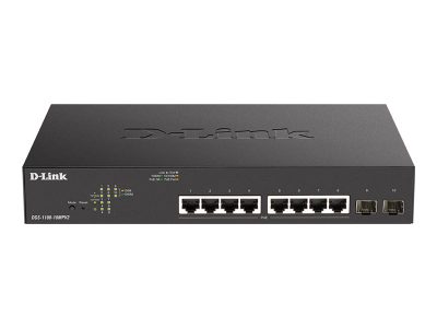 10-Port PoE+ Gigabit Smart Managed Switch, DGS-1100-10MPV2/E, Managed
