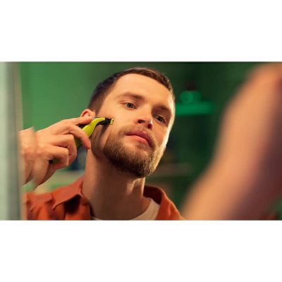 PHILIPS OneBlade 360 skuveklis sejai, zaļš un pelēks ar 3 rugāju ķemmēm