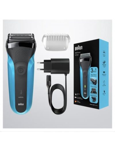 BRAUN el.skuveklis  310BT, melns/zils