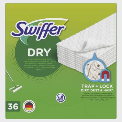 Swiffer Sweeper sausās salvetes, 36gab