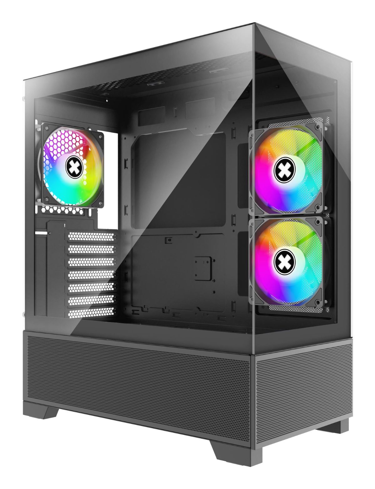 Case, XILENCE, XG172, MidiTower, Case product features Fan control panel/Transparent panel, Not included, Colour Black