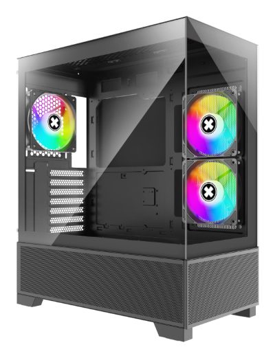 Case, XILENCE, XG172, MidiTower, Case product features Fan control panel/Transparent panel, Not included, Colour Black