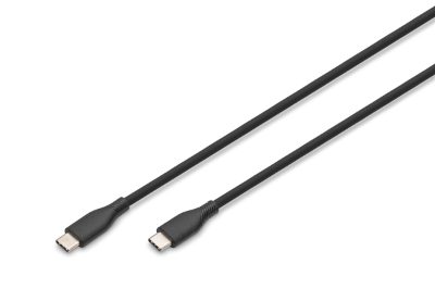 Silicone connection cable, 0.5 m, AK-300341-005-S, USB-C to USB-C