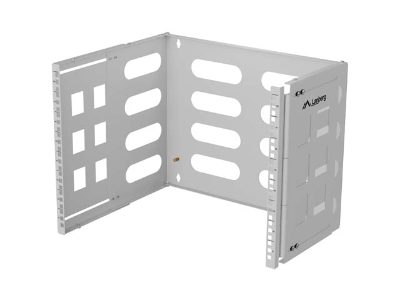 Lanberg Folding Bracket Wall-mount 19" 8U 497x400/240, FB01-5408-10S, Gray