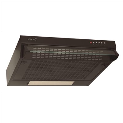 Hood, F-2060 BK /L, Conventional, Energy efficiency class C, Width 60 cm, 311 m³/h, Mechanical, LED, Black