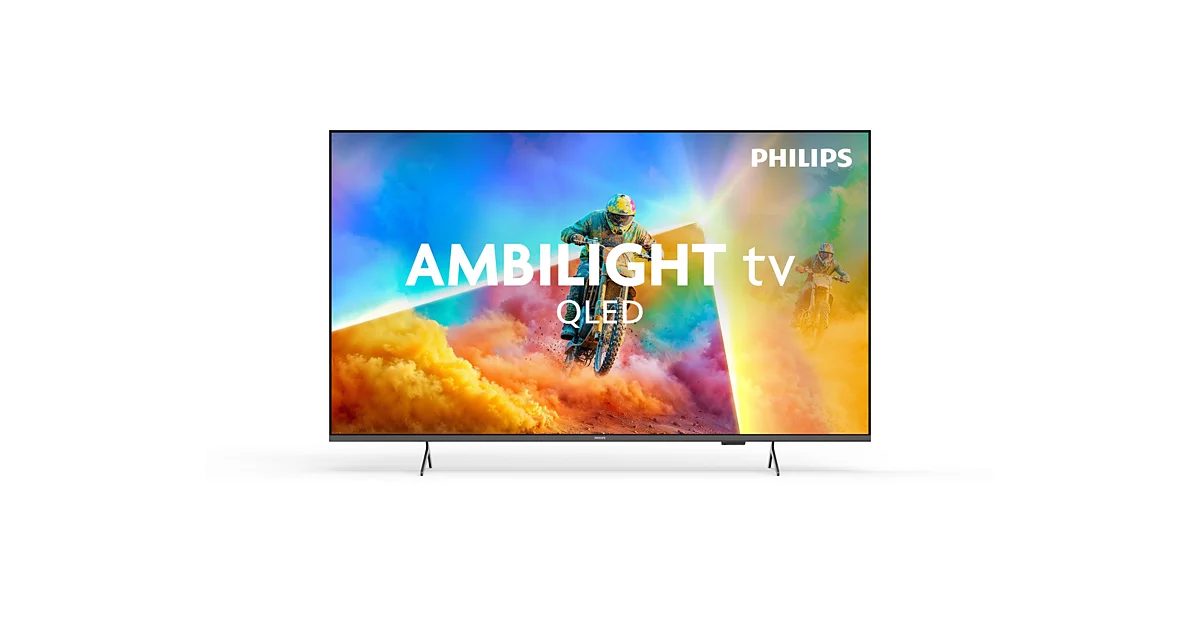 Philips QLED Ambilight TV, 65PQS8501/12, 65, Smart TV, Titan OS, 4K UHD, Black