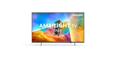 Philips QLED Ambilight TV, 65PQS8501/12, 65, Smart TV, Titan OS, 4K UHD, Black