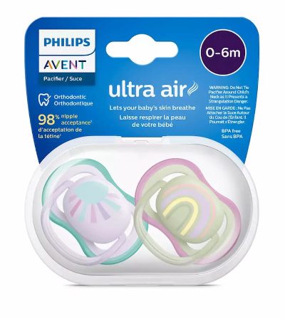 Philips Avent māneklītis Ultra Air, 0-6M (2 gab), meitenēm
