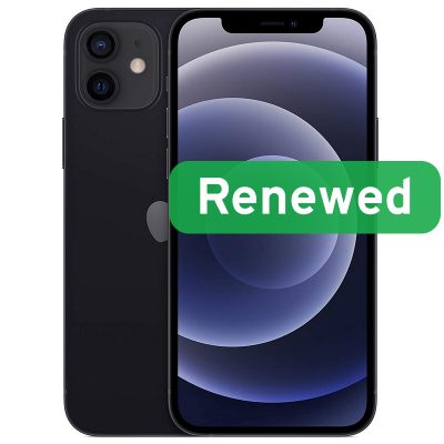 Apple Renewed Grade C, Apple iPhone 12, Black, 6.1 ", Super Retina XDR, A14 Bionic, 4 GB, 64 GB, iOS