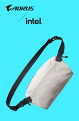 AORUS Intel, Sling Bag, Grey
