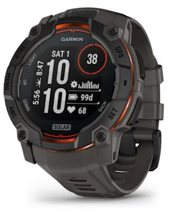 SMARTWATCH INSTINCT 3 SOLAR/BLK/CHARC 010-02935-00 GARMIN