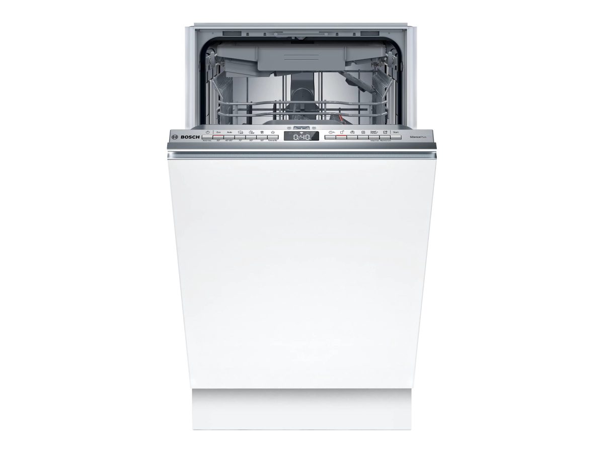 Bosch Dishwasher, SPT4EMX17E, Built-in, Width 45 cm, Number of place settings 10, Number of programs 6, Energy efficiency class B, Display, White