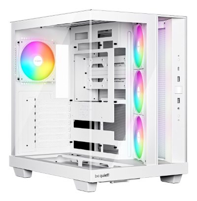 Case, BE QUIET, ATX/micro ATX/Mini-ITX, White, Midi Tower, PC, BGW86