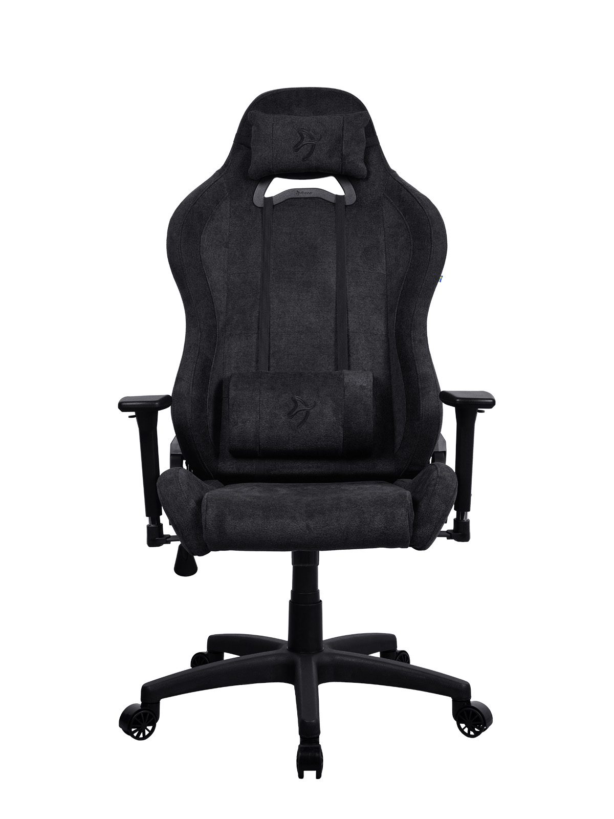 Arozzi Metal/Reinforced nylon, Gaming Chair, Torretta Soft Fabric, Pure Black