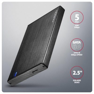 AXAGON USB-C 5Gbps - SATA 6G external box for 2.5" SSD/HDD, EE25-XA6C