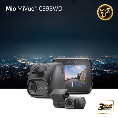 Mio MiVue C595WD (T30 rear cam), Full HD, STARVIS, Speedcam, GPS, Wi-Fi