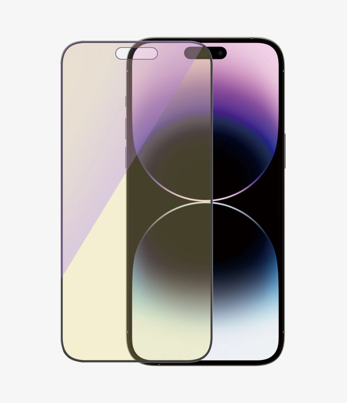 Screen protector, Apple, iPhone 14 Pro Max, Glass, Black, Ultra-Wide Fit; Scratch resistant; Shock resistant; Easy installation; Anti-blue light; Eye protection; Diamond strength; Antibacterial; Fingerprint resistant, Anti-blue Light