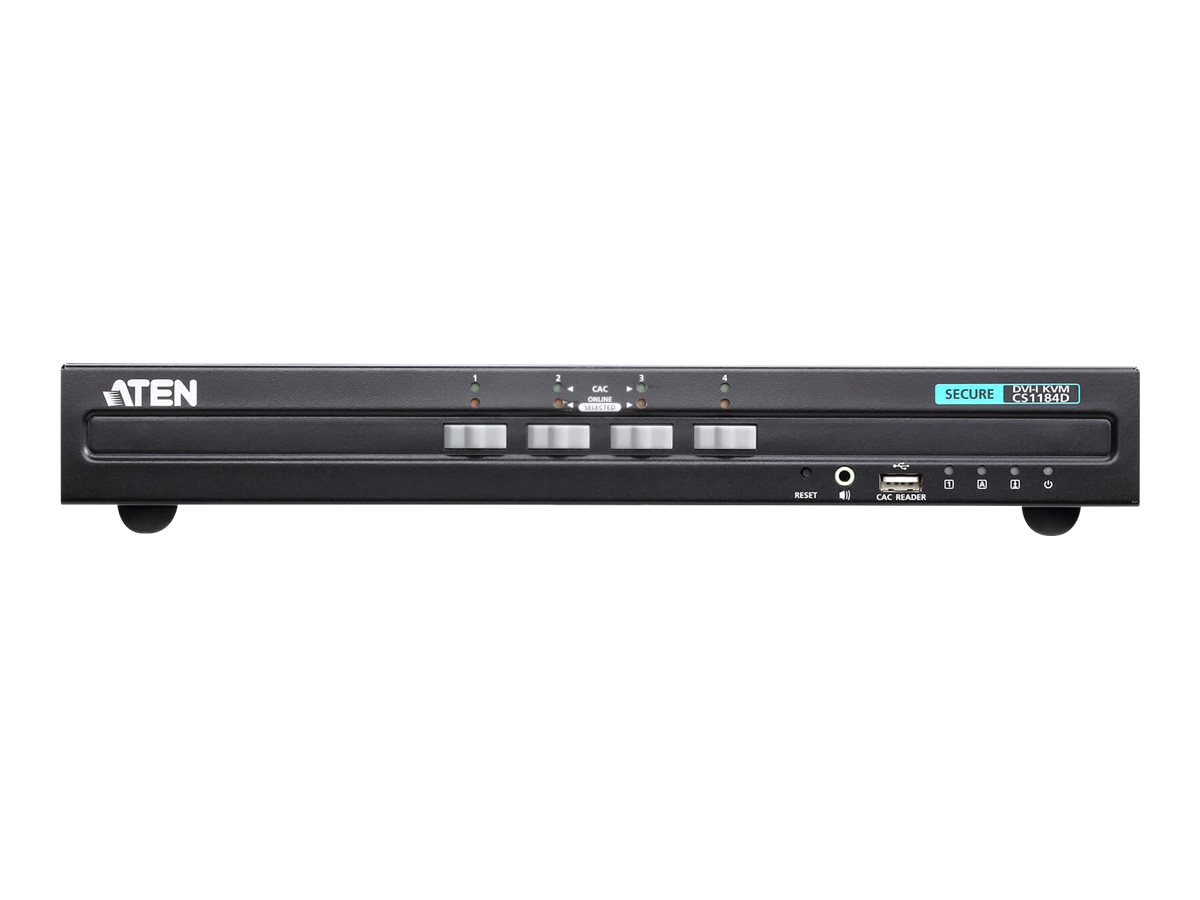 4-Port USB DVI Secure KVM Switch (PSS PP v3.0 Compliant), CS1184D