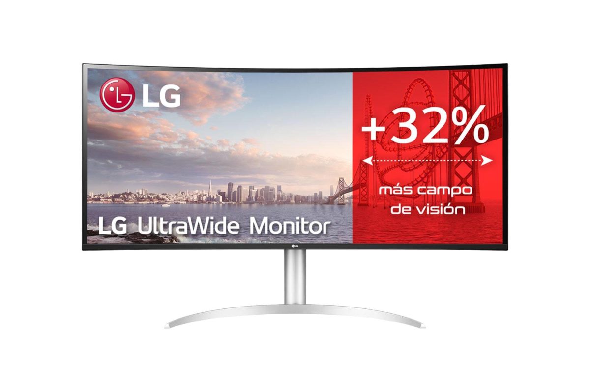 LCD Monitor, LG, 40WP95CP-W, 39.7", Business/Curved/21 : 9, Panel IPS, 5120x2160, 21:9, 5 ms, Speakers, Swivel, Height adjustable, Tilt, Colour White