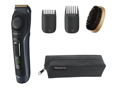 Rowenta Beard Trimmer, TN3804E0 Virtuo, Cordless, Number of length steps 39, Black/Blue