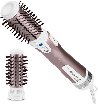 ROWENTA matu veidotājs Brush Activ Premium Care, 1000W, balts/rozā zelta