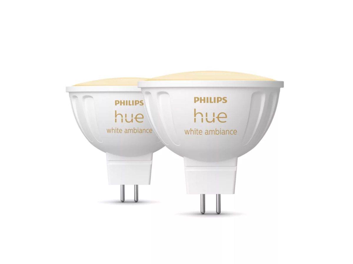 Philips Hue WA 12V MR16, 2pcs pack, GU5.3, 5.1 W, Warm to cool white light