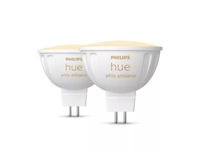 Philips Hue WA 12V MR16, 2pcs pack, GU5.3, 5.1 W, Warm to cool white light