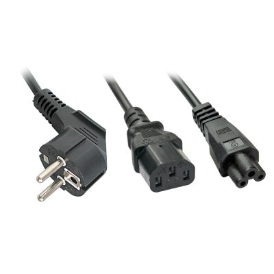 CABLE POWER SCHUKO TO IEC C13/IEC C5 2M 30047 LINDY