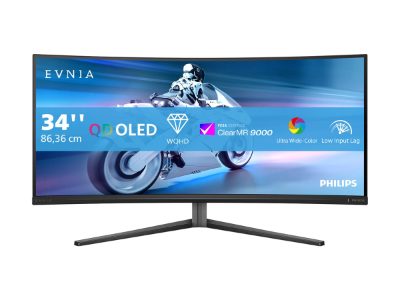 34M2C6500/00 Evnia 6000, 34 ", LED, WQHD, 21:9, 175 Hz, 0.03 ms, 3440 x 1440 pixels, HDMI ports quantity 2