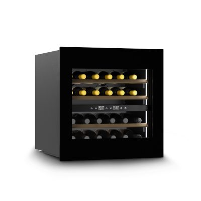 Wine Cooler, WineDeluxe WD 24, Energy efficiency class F, Built-in, Bottles capacity 24, Black