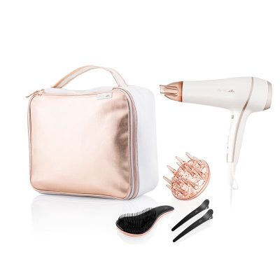 Hair Dryer, ETA732090010 Fenite gift set, 2400 W, Number of temperature settings 3, Ionic function, Diffuser nozzle, White/Pink