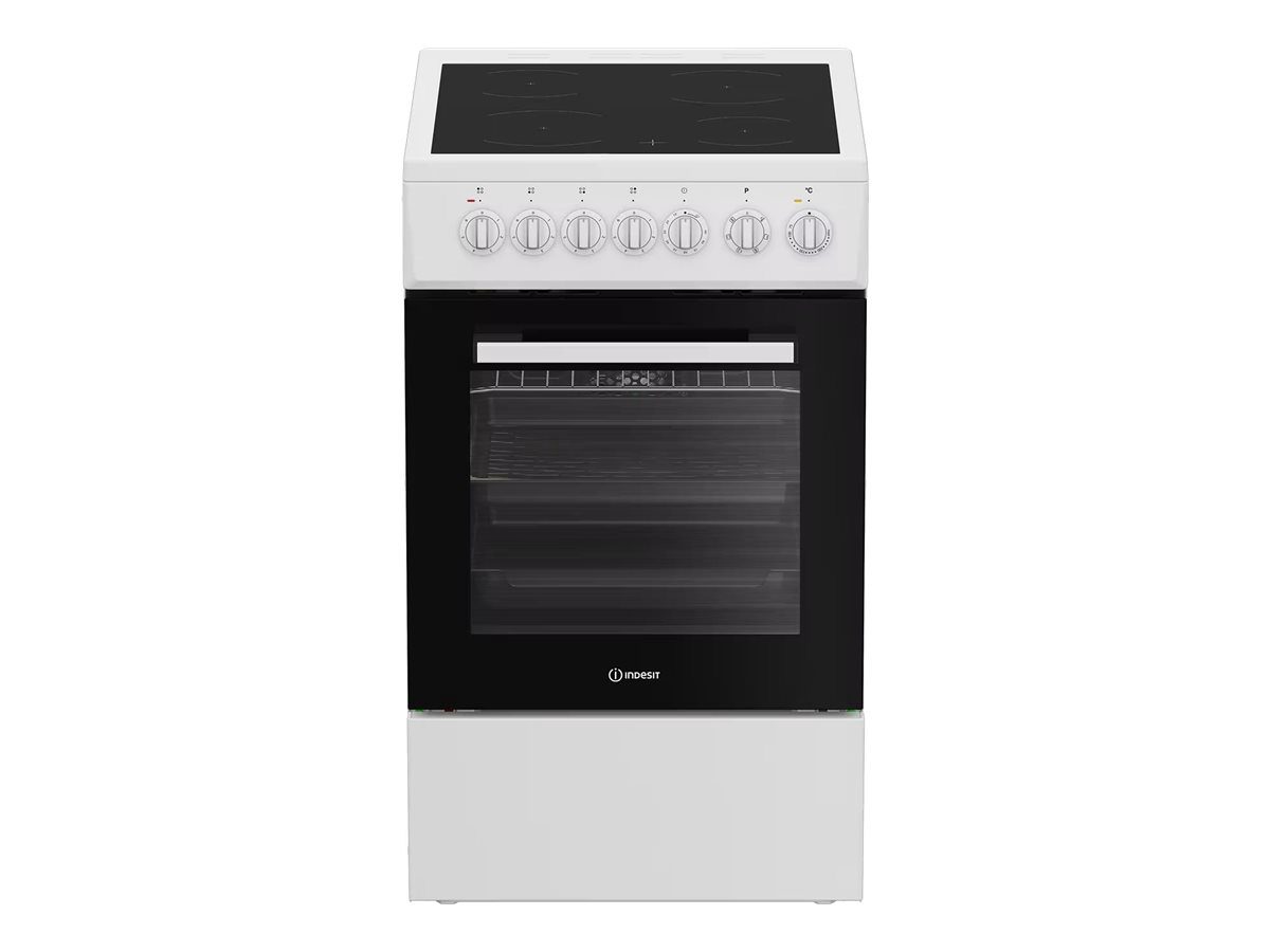 INDESIT Cooker, IS5V5GSW/P, Hob type Ceramic, Oven type  Electric, White, Width 50 cm, Depth 60 cm, 55 L