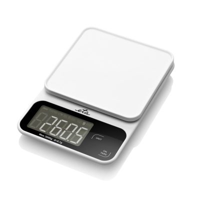 ETA Kitchen Scale, Popi 677090000, Maximum weight (capacity) 5 kg, Graduation 1 g, Display type LCD, White
