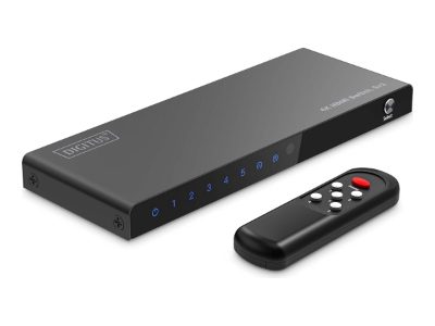 Digitus 4K HDMI Switch, 3x1, DS-55331, Black