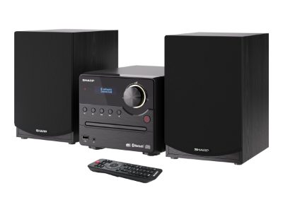 Sharp XL-B517D(BK) Hi-Fi Micro System, CD/FM/USB/Bluetooth v5.0, Aux-in, 45W, Black, Sharp, Hi-Fi Micro System, XL-B517D(BK), Black, USB port, AUX in, Bluetooth, CD player, FM radio, Wireless connection