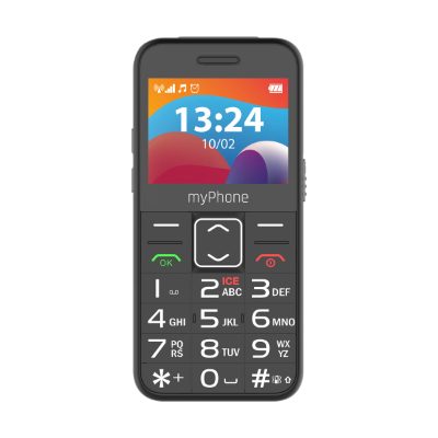 myPhone HALO, 3 LTE, Black, 2.4 ", IPS, 48 MB, 128 MB, Dual SIM, Nano SIM, 3G, Bluetooth, 2.1, USB version Type-C, Built-in camera, Main camera resolution 0.3 MP, 1400 mAh